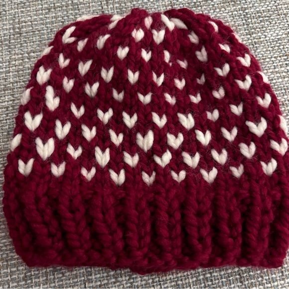 Handmade Knitted Toddler Hats removable faux fur Pom poms - Picture 7 of 7